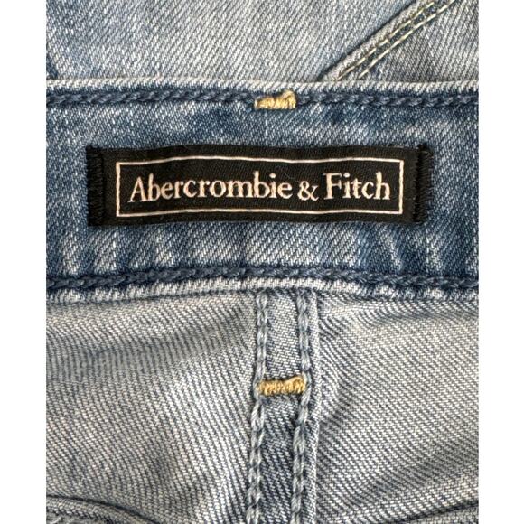 Abercrombie & Fitch Women's Mid Rise Cuffed Hem Jean Shorts Size 26 - Picture 3 of 7